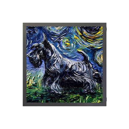 Scottish Terrier Starry Night Art